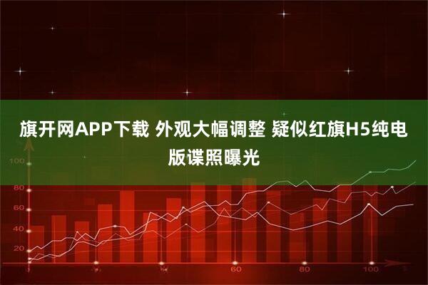 旗开网APP下载 外观大幅调整 疑似红旗H5纯电版谍照曝光